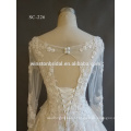 High end china factory wedding dresses plus size long sleeve